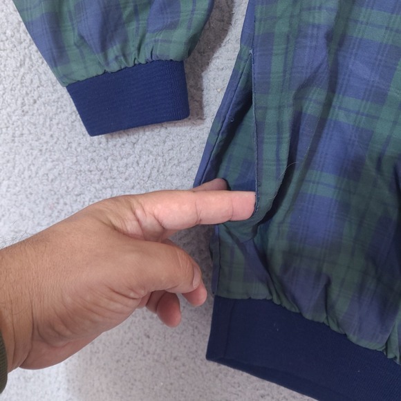 Vintage Hartwell‎ ViaSport Windbreaker Mens XL Golf Tartan Plaid Pullover USA - Picture 3 of 11